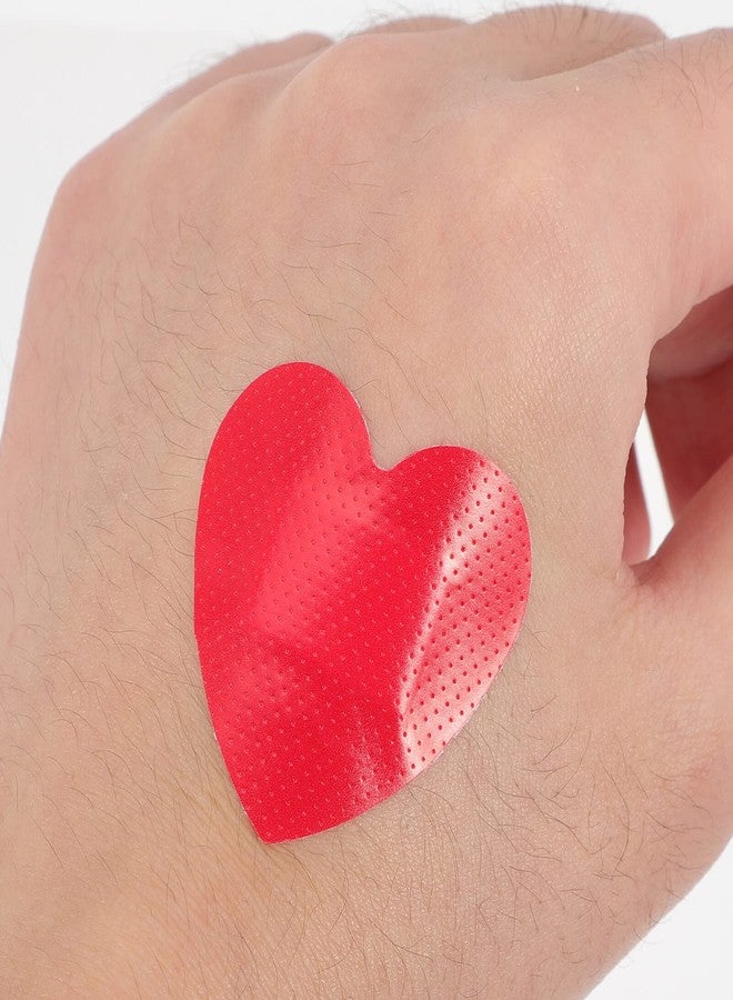 Garneck 50pcs Heart Shaped First Aid Heart Shape Water Proof Tape Survival Daily Patches Care Patches - Image 5